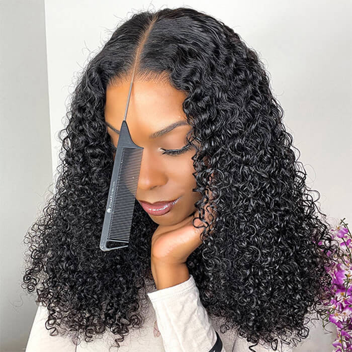 2 Glueless Wigs Set | 22'' 4x4 Lace Closure Curly Wig+24'' 13x4 HD Lace Frontal Body Wave Wig
