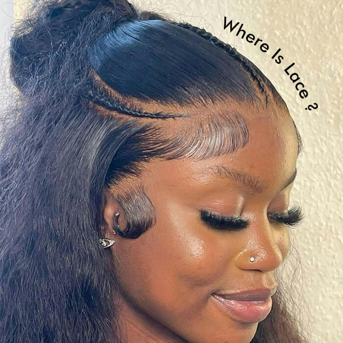 Glueless Pre Braided Wig Straight Hair 13x4 HD Lace Frontal Human Hair Wig