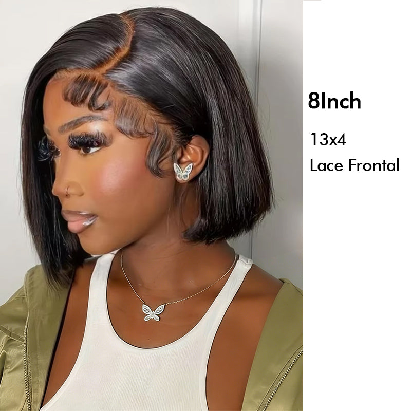 Real Show | Super Double Drawn Bob Wig | Frontal/Closure HD Lace Or Glueless (8-16'')
