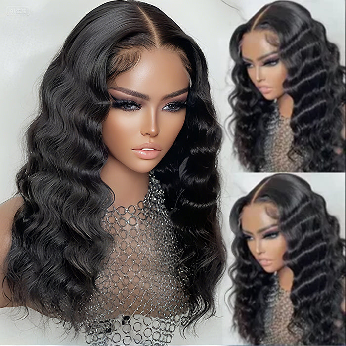 [18''=₵899] Pre-everything Glueless Loose Wave Wig 4x4 Closure Pre Cut Lace Wig