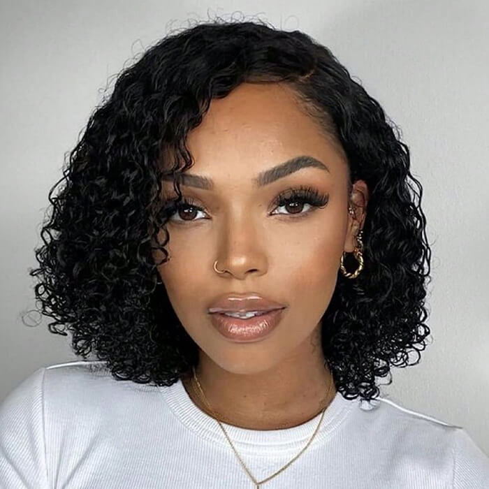 2 Glueless Wigs Set | 22'' 13x4 HD Lace Frontal Straight Wig+12''4x4 Lace Closure Curly Bob Wig