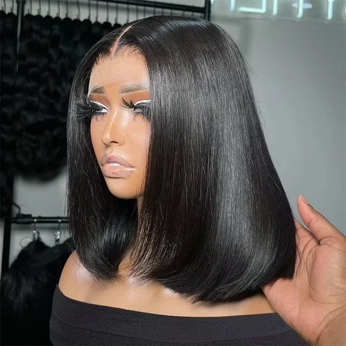 Real Show | Super Double Drawn Bob Wig | Frontal/Closure HD Lace Or Glueless (8-16'')