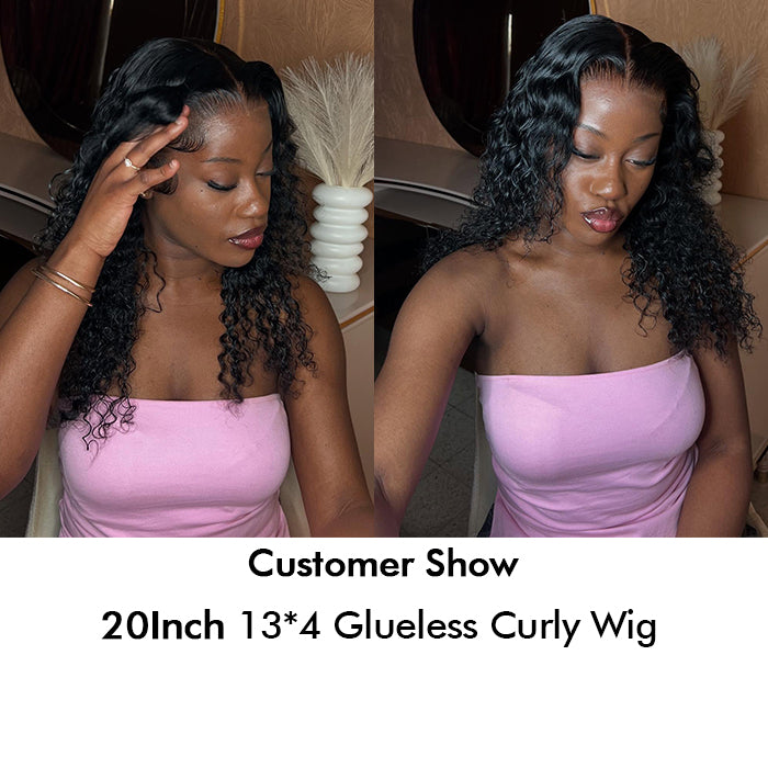 Wholesale Price | 20'' Curly Wig | Glueless Frontal 13*4 Lace