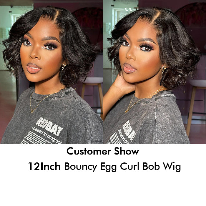 Wholesale Price | 12'' Bouncy Body Wave Bob Wig | Glueless Frontal/Closure HD Lace