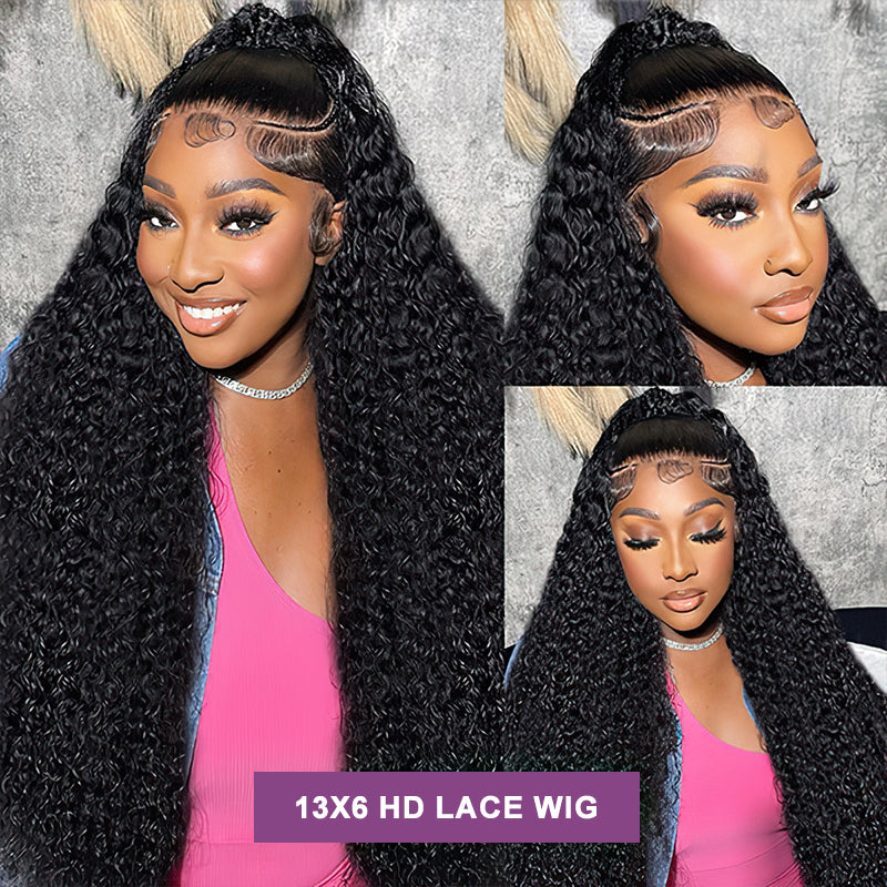 Jerry Curly HD Lace Front Wig 100% Human Hair For Black Women