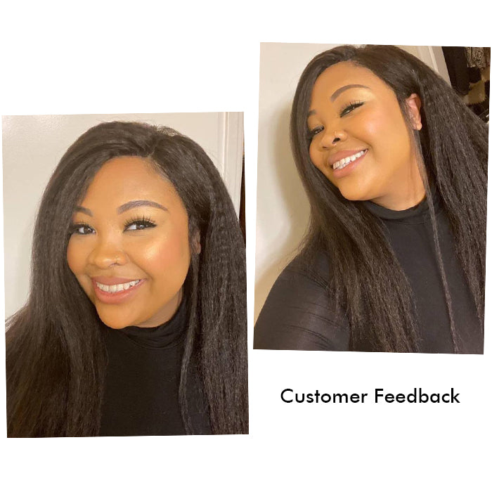 Real Show |Yaki Straight Wig |  Frontal/Closure HD Lace Or Glueless (12-32'')
