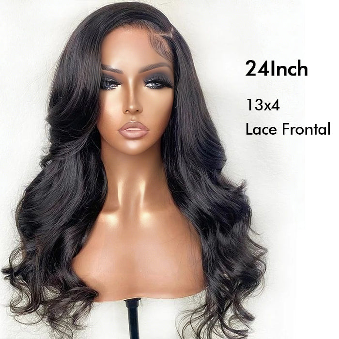 Body Wave Wig Glueless Human Hair Pre Cut  Lace 13x4 HD Lace Front Wig