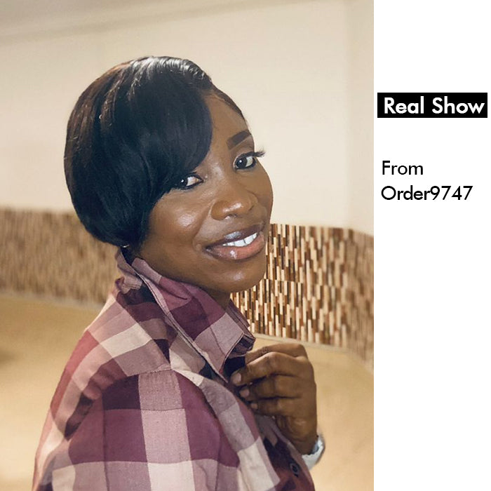 Straight Pixie Cut Wig Wig HD Lace 13x4 Full Frontal Brazilian Hair Wigs