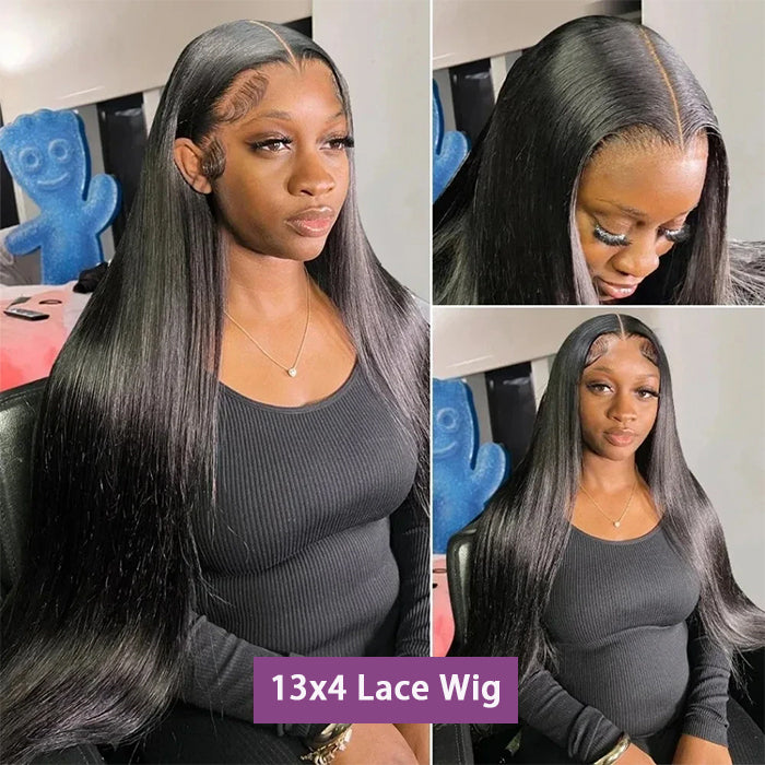 BOGO-Bone Straight 13x4 HD Lace Front Wig For Women Brazilian Hair