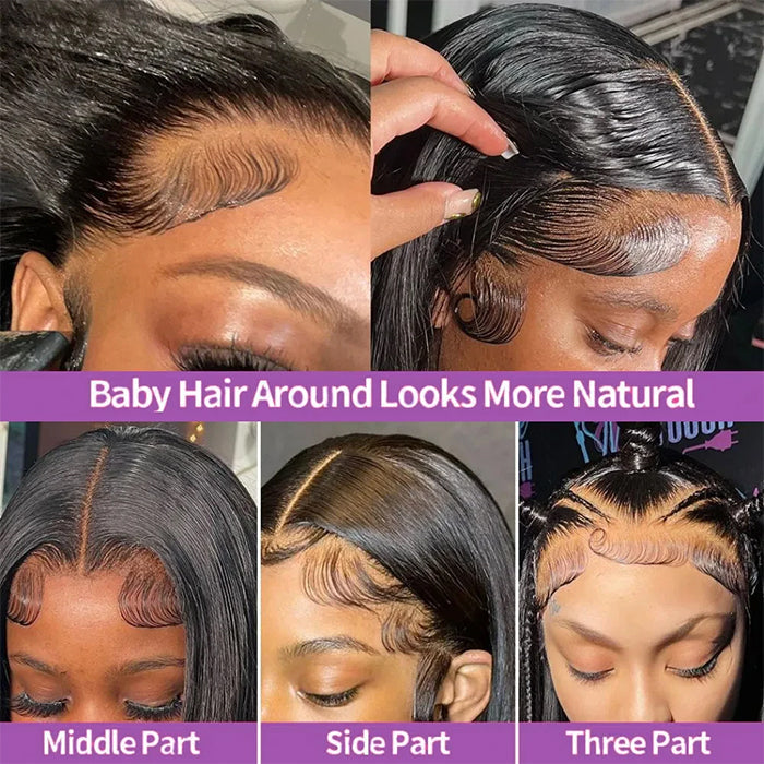 BOGO-Bone Straight 13x4 HD Lace Front Wig For Women Brazilian Hair