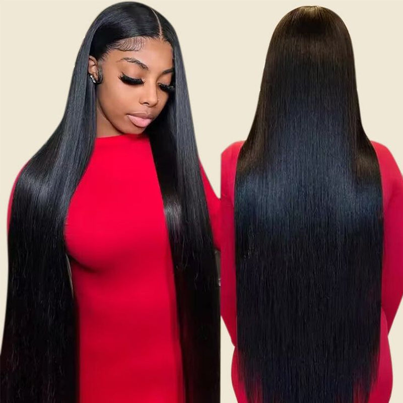 13x4 Lace Front Wigs Straight Human Hair 30 Inch Skin Melt HD Lace Wigs