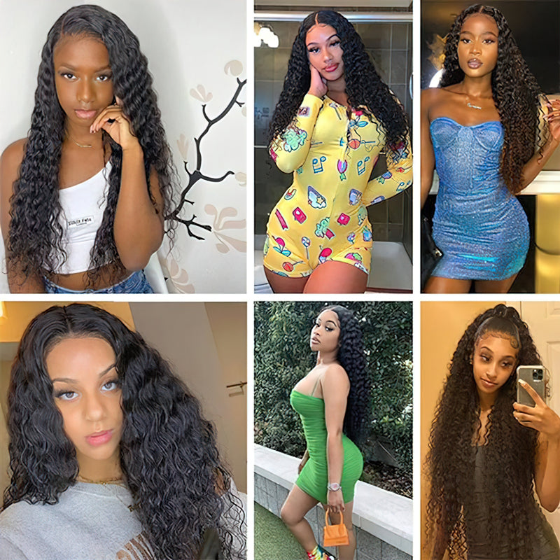 Bundle Sale Deep Wave Bundles 100% Unprocessed Virgin Human Hair