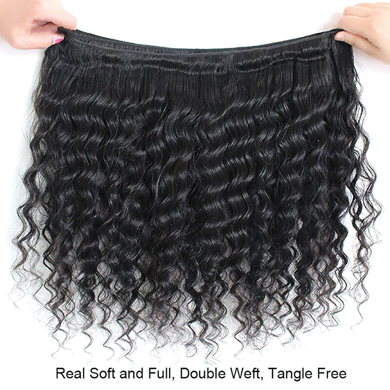 Bundle Sale Deep Wave Bundles 100% Unprocessed Virgin Human Hair