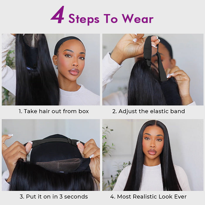 Wholesale Price | 24'' Straight Wig | Glueless Closure 5*5 Lace