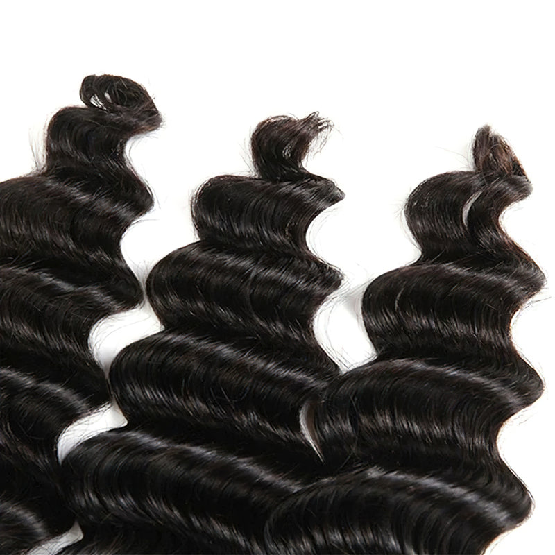 Bundle Sale Deep Wave Bundles 100% Unprocessed Virgin Human Hair