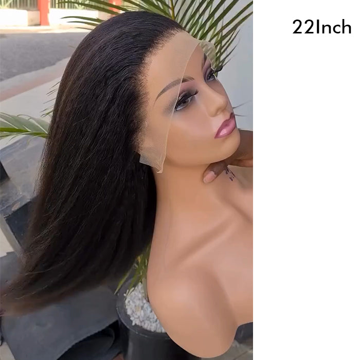 Real Show |Yaki Straight Wig |  Frontal/Closure HD Lace Or Glueless (12-32'')