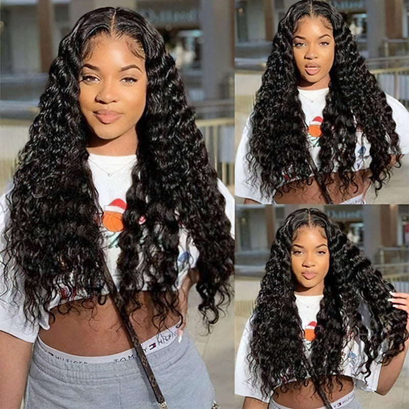 Bundle Sale Deep Wave Bundles 100% Unprocessed Virgin Human Hair