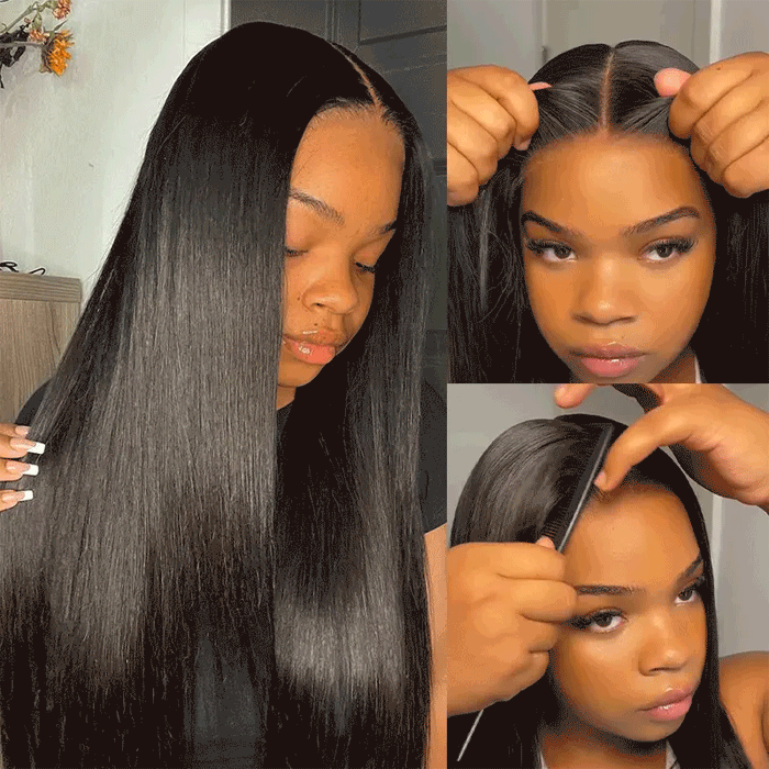 Wholesale Price | 24'' Straight Wig | Glueless Closure 5*5 Lace