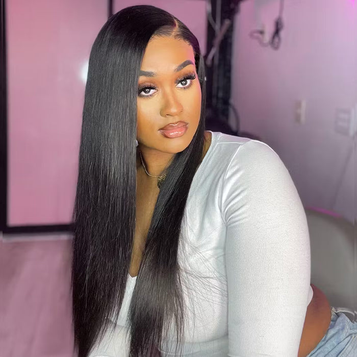 Straight Wear Go Wigs Glueless Pre-cut 4x4/5x5 Lace Closure Wig With Bleach Knots