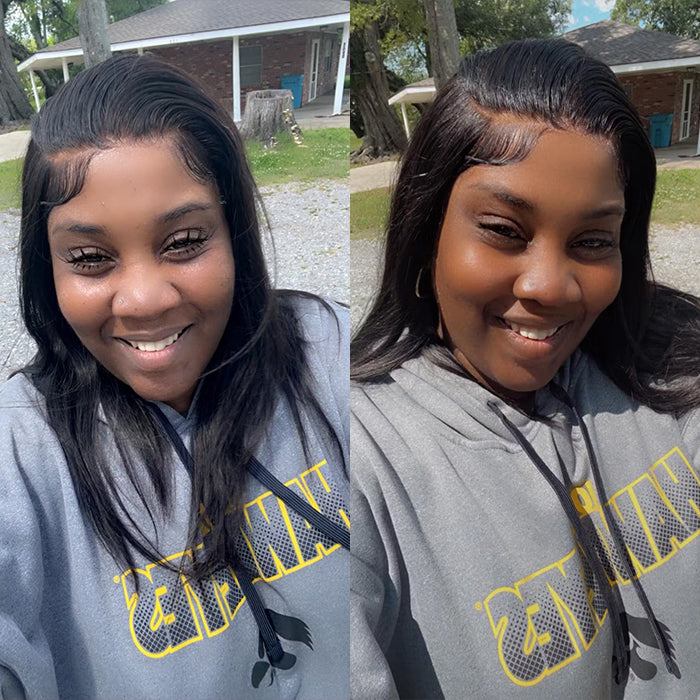 Straight Lace Front Wigs Human Hair 13x4 HD Lace Frontal 100% Human Hair For Women