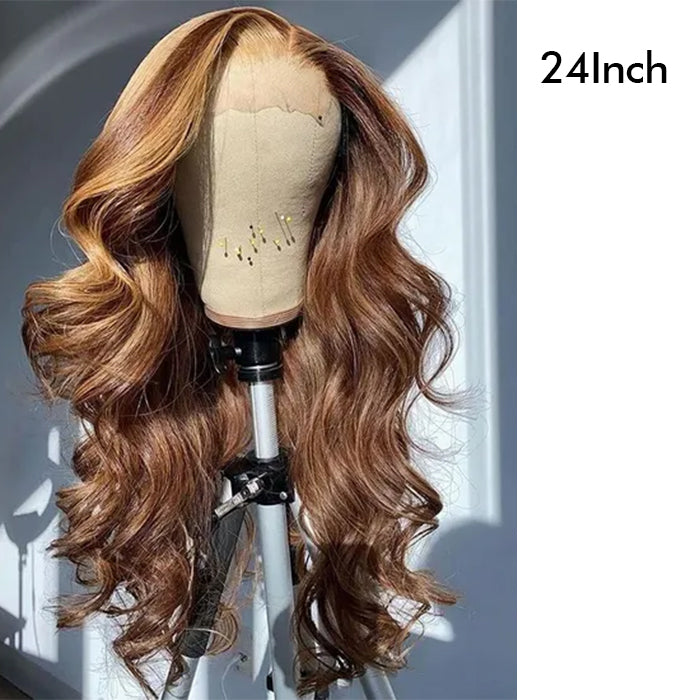 Real Show | Body Wave Wig | P4/27 Highlight Color | Frontal/Closure HD Lace Or Glueless (12-32'')