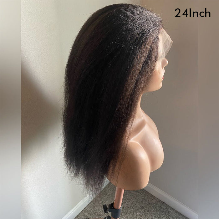 Real Show |Yaki Straight Wig |  Frontal/Closure HD Lace Or Glueless (12-32'')