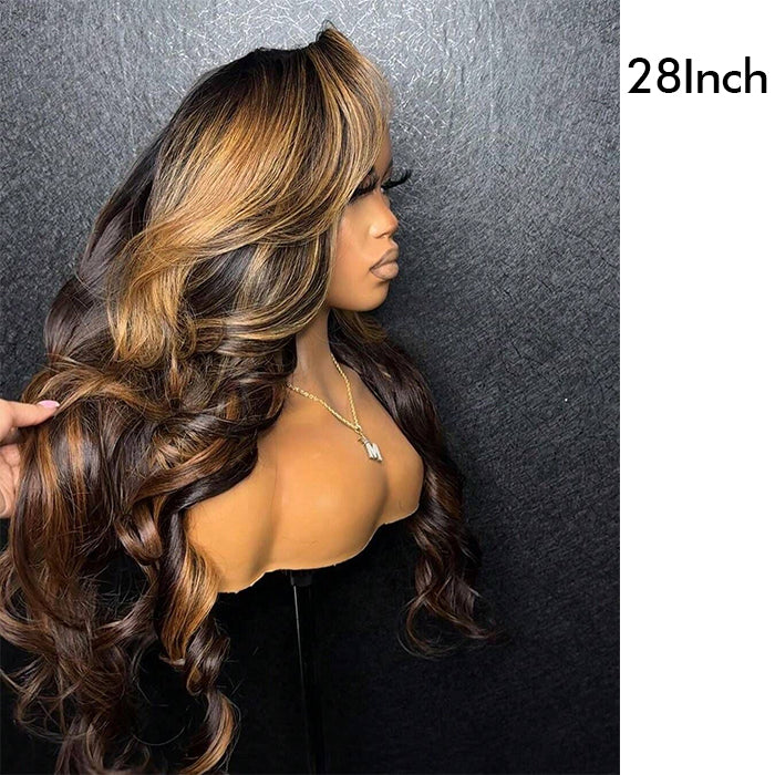 Real Show | Body Wave Wig | P4/27 Highlight Color | Frontal/Closure HD Lace Or Glueless (12-32'')