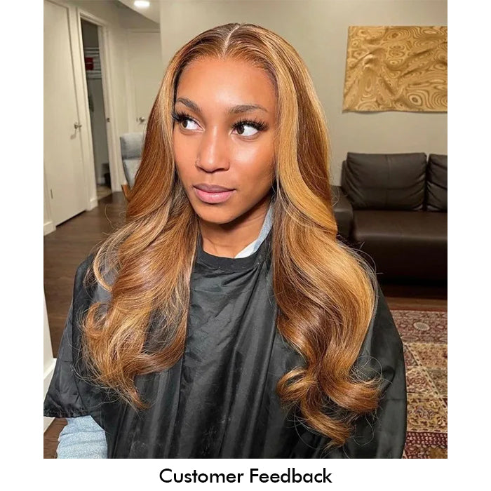 Real Show | Body Wave Wig | P4/27 Highlight Color | Frontal/Closure HD Lace Or Glueless (12-32'')