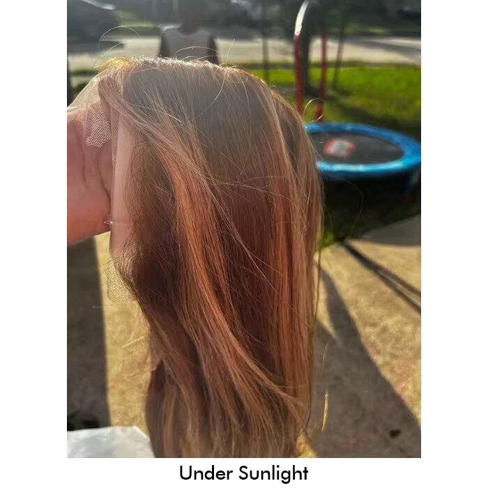 Real Show |Straight Wig | Highlight P4/27 Color | Frontal/Closure HD Lace Or Glueless (12-32'')