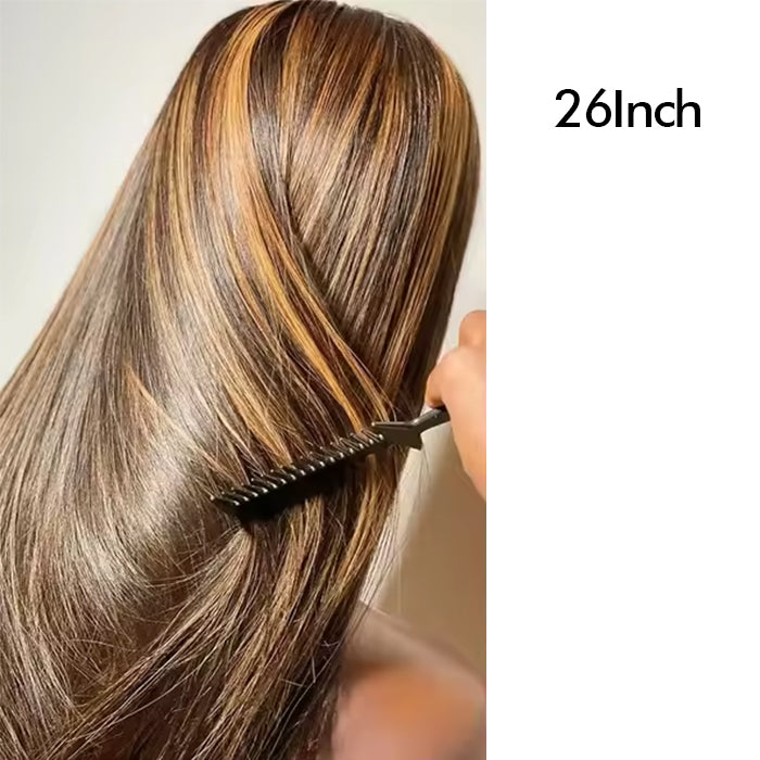 Real Show |Straight Wig | Highlight P4/27 Color | Frontal/Closure HD Lace Or Glueless (12-32'')