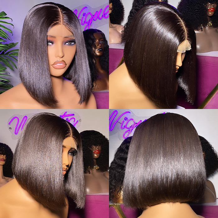 Real Show | Super Double Drawn Bob Wig | Frontal/Closure HD Lace Or Glueless (8-16'')