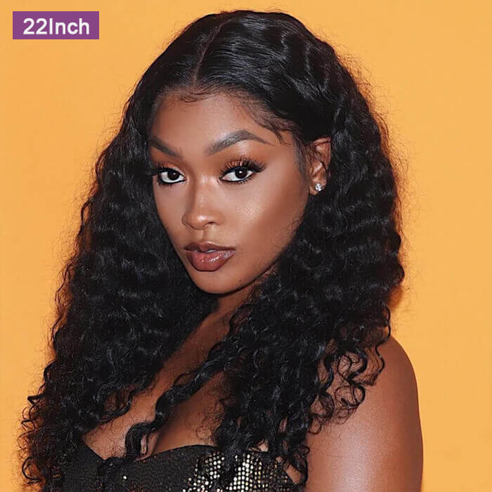 BOGO-Suqu Hair Transparent 13x4 Lace Front Wig Deep Wave Brazilian Human Hair