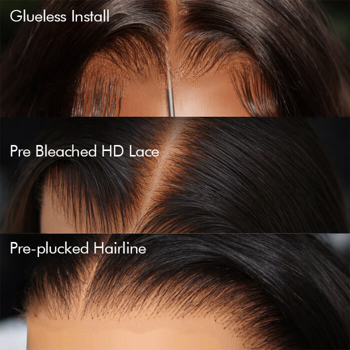 2 Glueless Wigs Set | 18'' 13x4 HD Lace Frontal Deep Wave Wig+Pixie Cut Lace Frontal Curly Wig