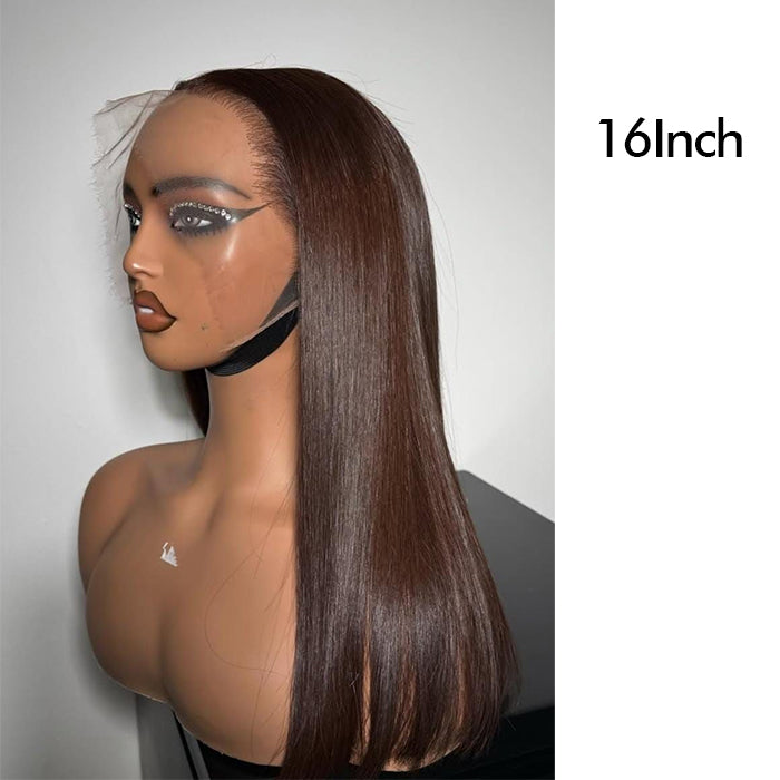 Real Show | Body Wave Wig | #4 Brown Color |Frontal/Closure HD Lace Or Glueless (8-32'')