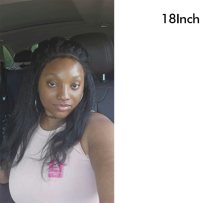 Real Show |4C Edge Hairline | Yaki Straight Wig | Frontal/Closure HD Lace Or Glueless (14-32'')