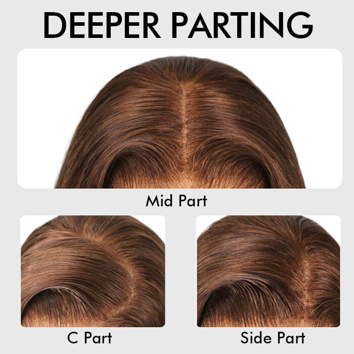 #4 Brown Body Wave/Straight  Human Hair Glueless Wigs For Beginners 4x4/13x4 Lace Front Wigs