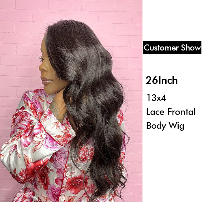 Wholesale Price | 26'' Body Wave Wig | Glueless Frontal 13*4 Lace