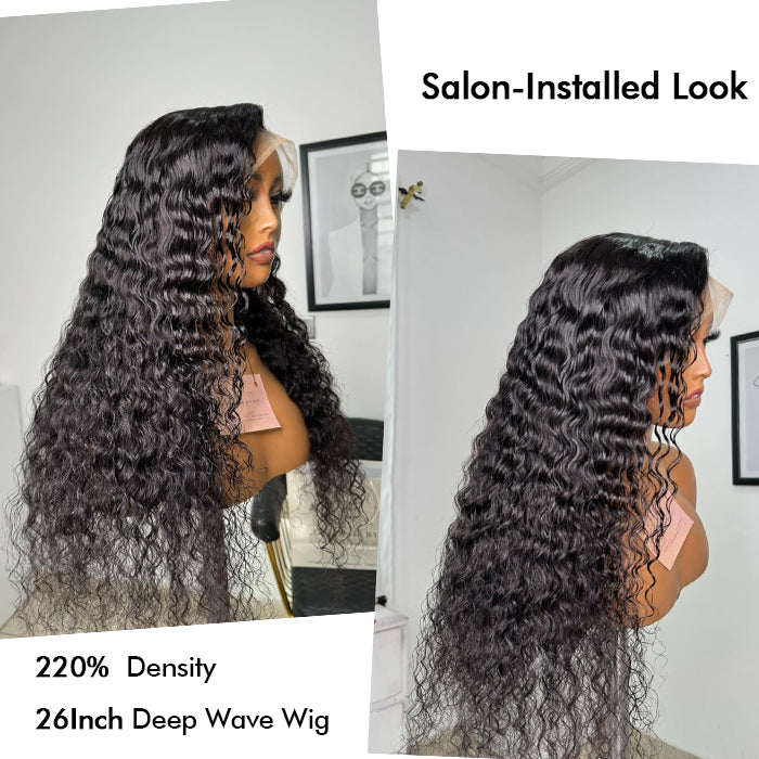 Custom High Density | Deep Wave Lace Wig | Closure/Frontal
