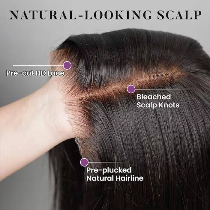 Suqu Hair Transparent 13x4 Lace Front Wig Deep Wave Brazilian Human Hair