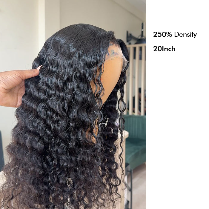Custom High Density | Deep Wave Lace Wig | Closure/Frontal