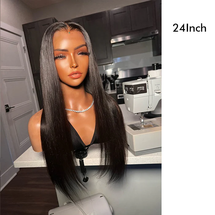 Real Show | Straight Wig | Drawstring Pull Go |Closure HD Lace Glueless Wig (12-32'')