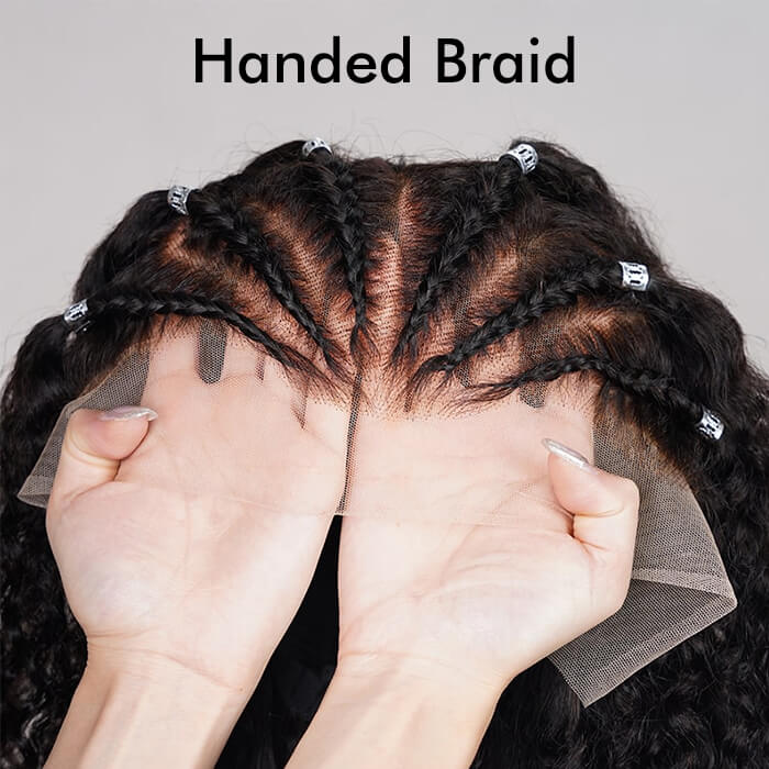 Braiding Wigs Human Hair 13x4 Lace Front Curly Bob Wigs