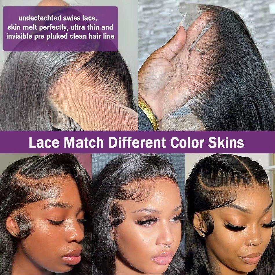 2 Glueless Wigs Set | 13x4 Lace Frontal Straight Bob Wig+10'' 4x4 Lace Closure Brown Straight Bob Wig