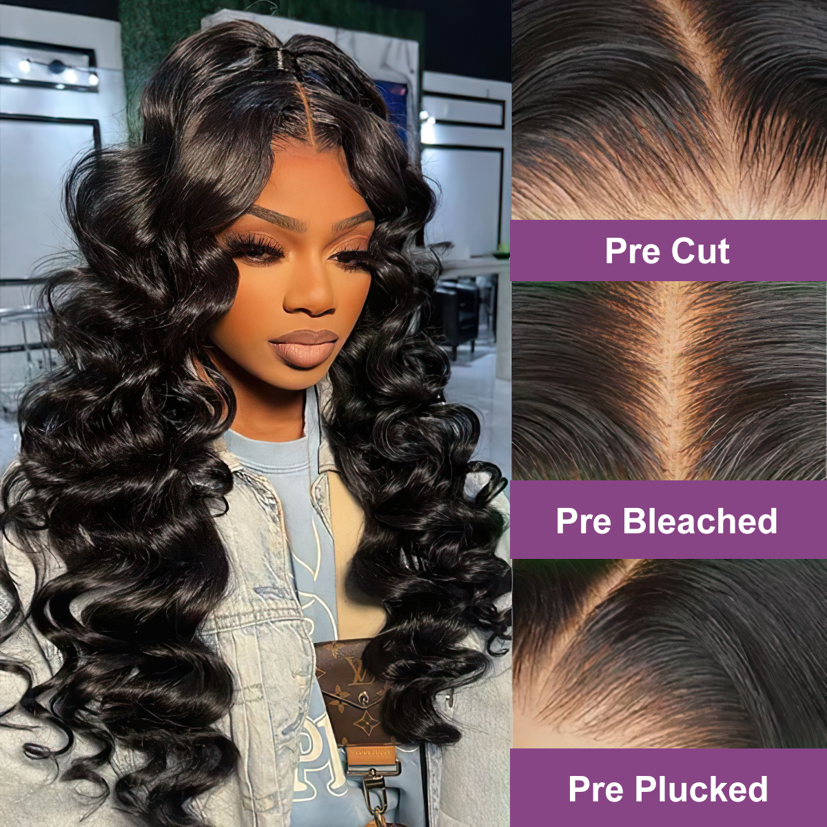 Bouncy Loose Wave 13x4 HD Pre-cut Wear Go Glueless Wigs