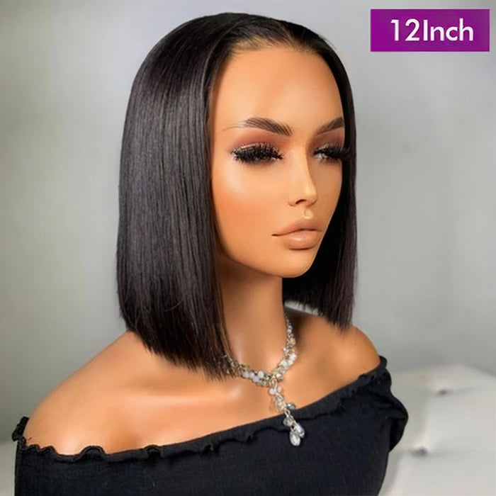 Influencer Show |12'' Straight Bob Wig | Glueless Frontal 13×4 Lace