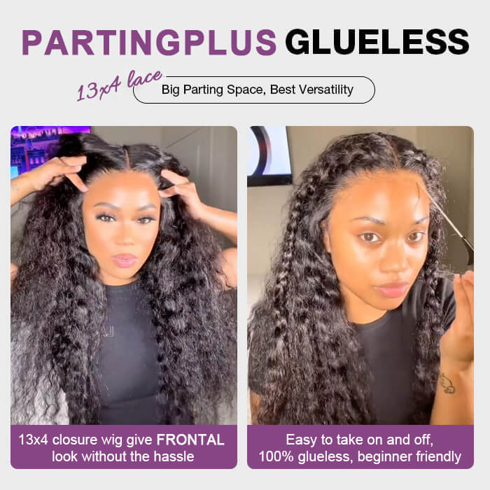 Suqu Hair Transparent 13x4 Lace Front Wig Deep Wave Brazilian Human Hair