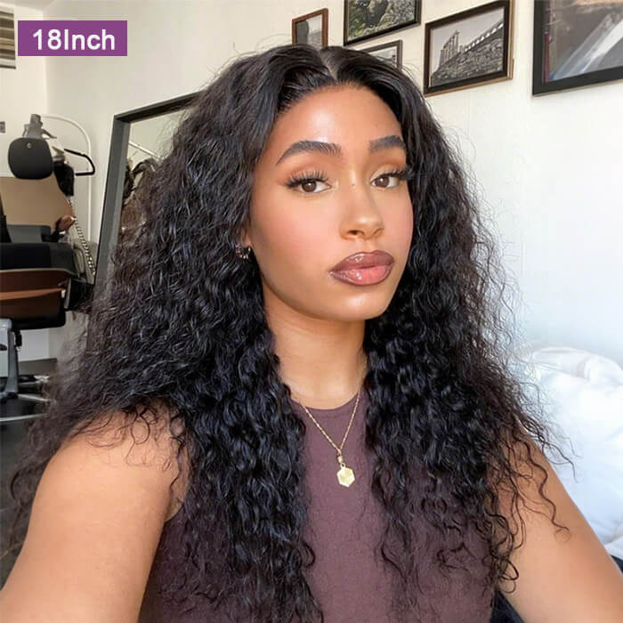 2 Glueless Wigs Set | 18'' 13x4 HD Lace Frontal Deep Wave Wig+Pixie Cut Lace Frontal Curly Wig