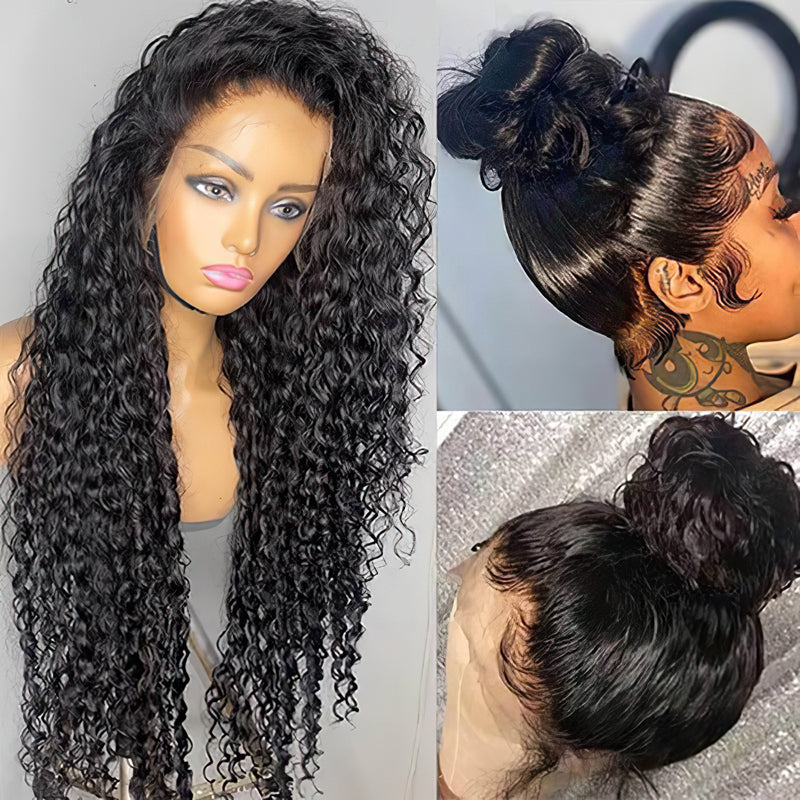 Pre Plucked Deep Wave 360 Lace Frontal Wig 100% Human Hair