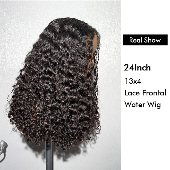 Wholesale Price | 24'' Water Wave Wig | Glueless Frontal 13*4 Lace