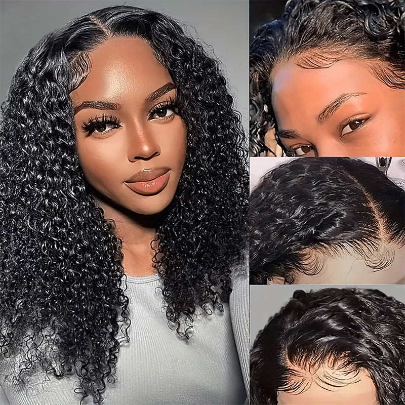 Curly 4x4 13x4 HD Skin Melt Lace Frontal Wigs